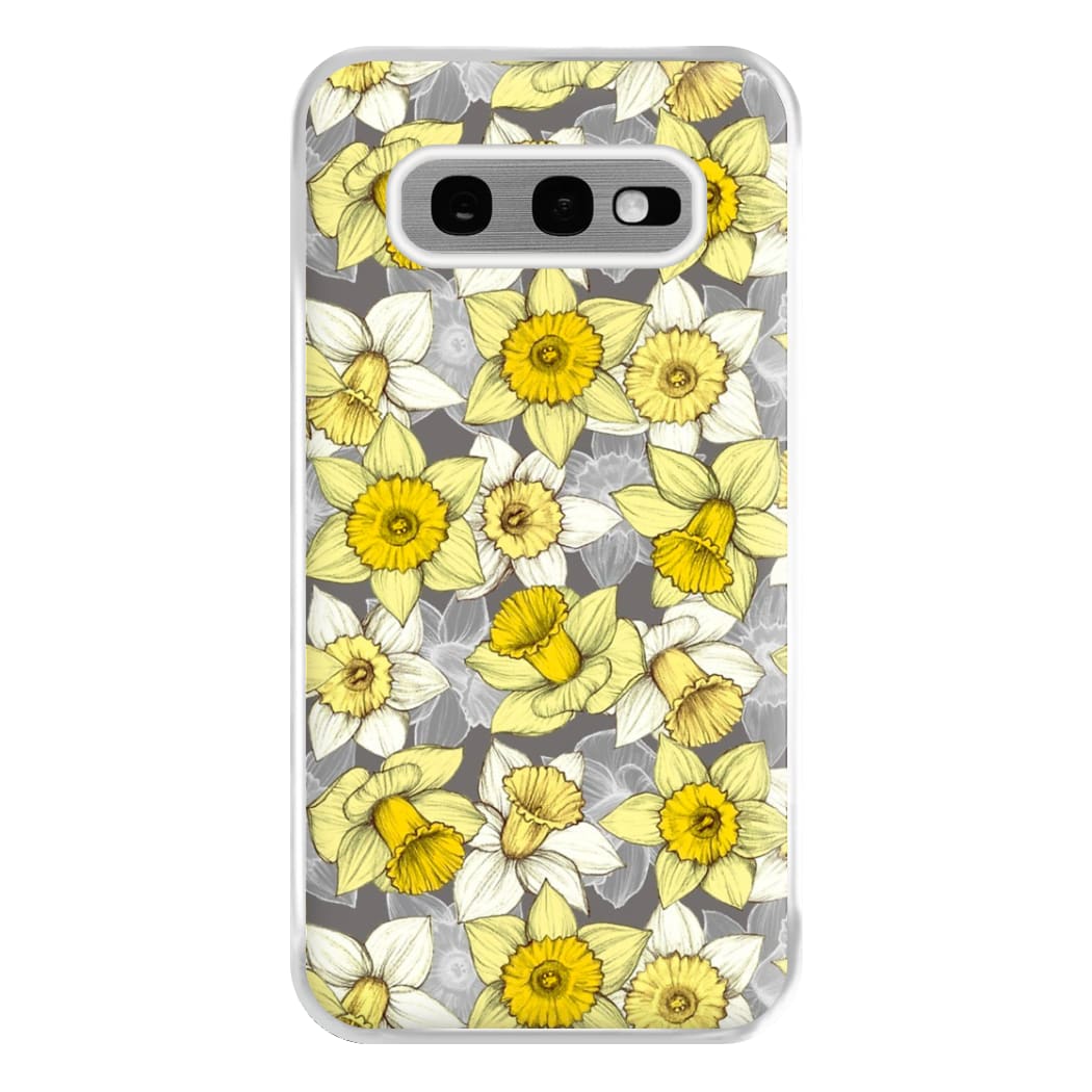 Daffodil Daze - Spring Pattern Phone Case for Galaxy S10e