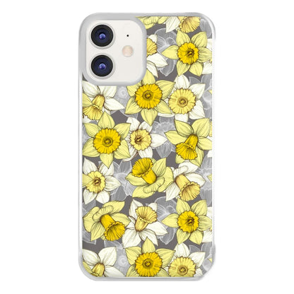 Daffodil Daze - Spring Pattern Phone Case for iPhone 12 / 12 Pro