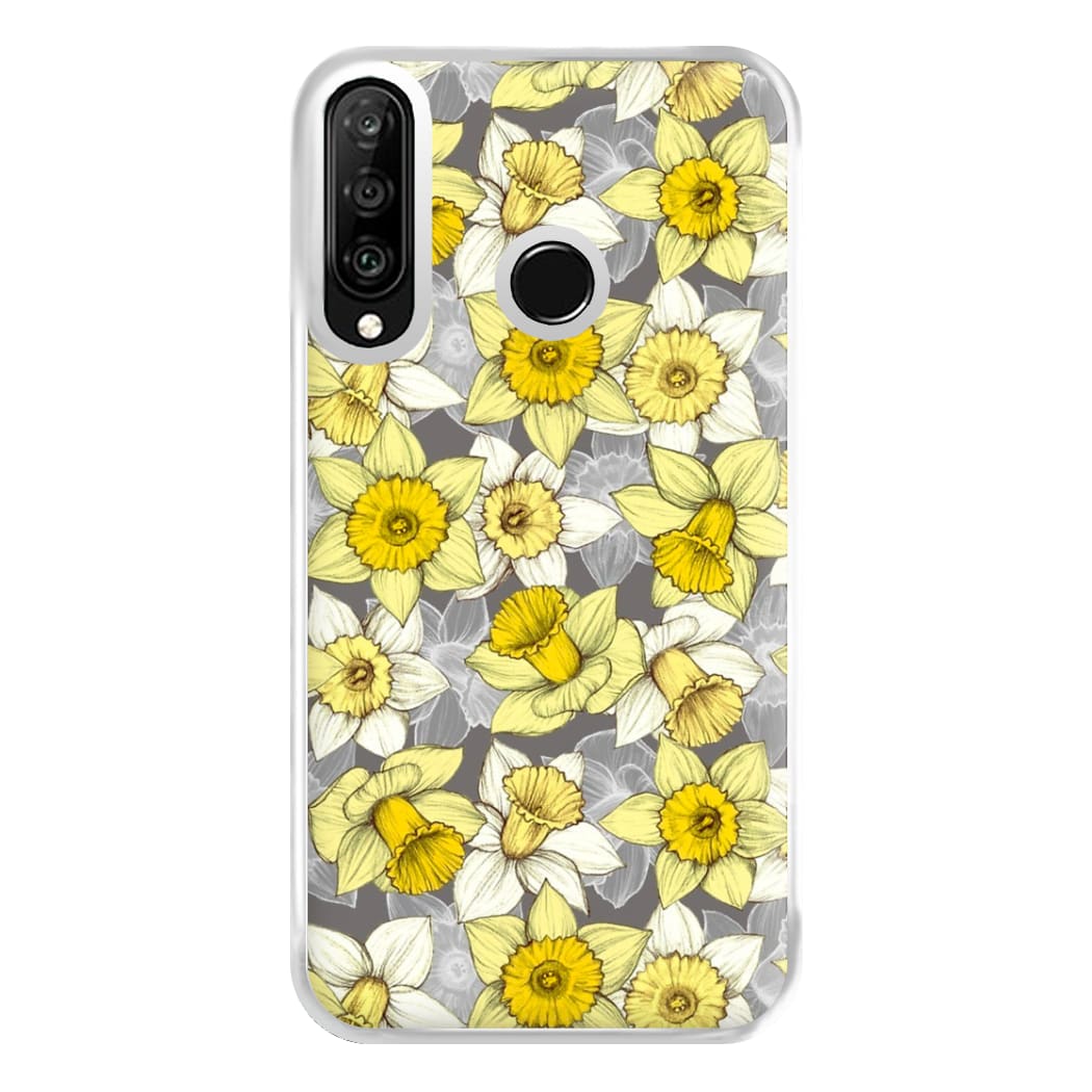 Daffodil Daze - Spring Pattern Phone Case for Huawei P30 Lite