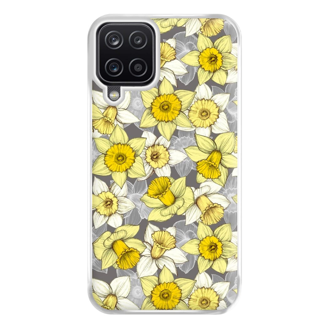 Daffodil Daze - Spring Pattern Phone Case for Galaxy A12