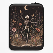 Dancing Skeleton Meadow Laptop Sleeve 1