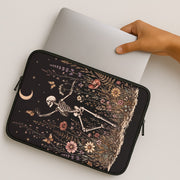 Dancing Skeleton Meadow Laptop Sleeve 2