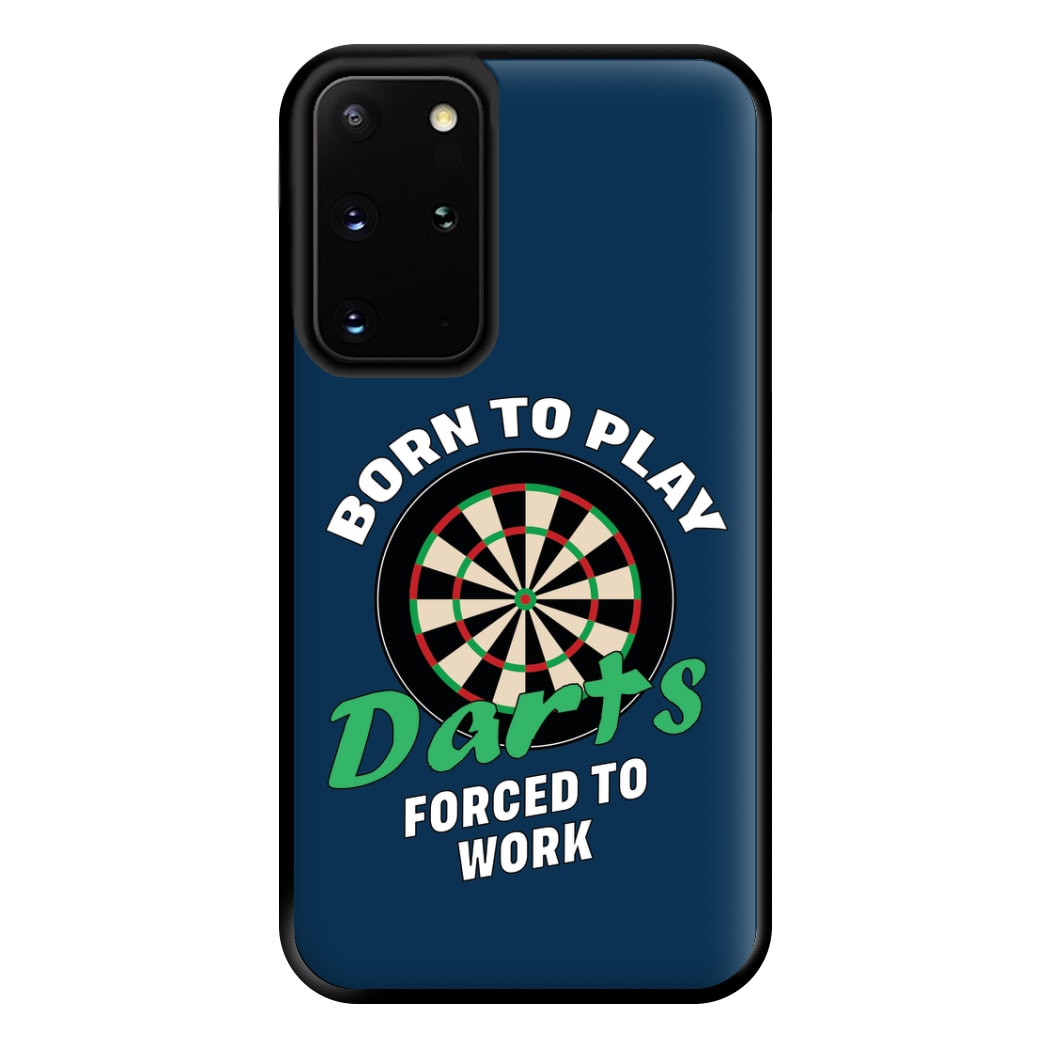 Born To Play Darts Phone Case for Galaxy S20 Plus