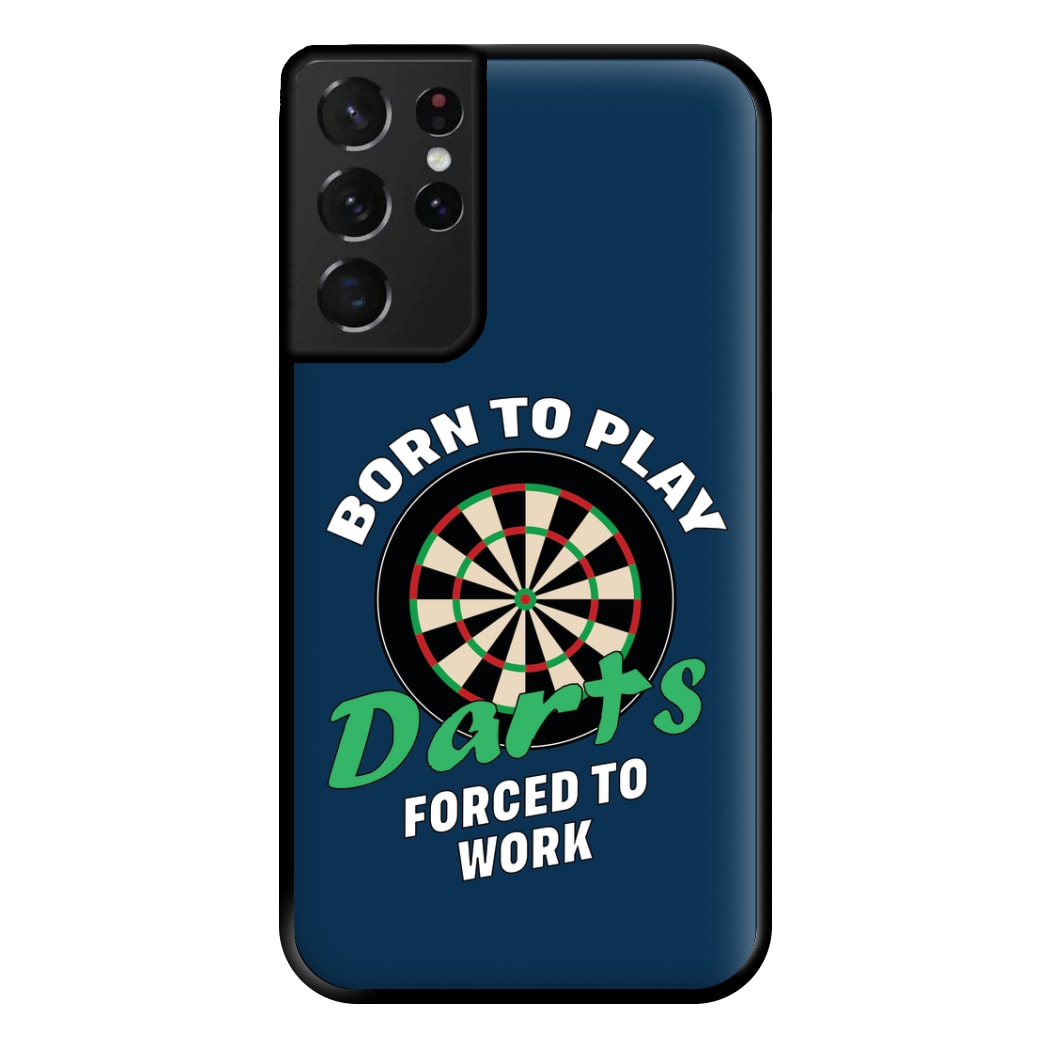 Born To Play Darts Phone Case for Galaxy S21 Ultra