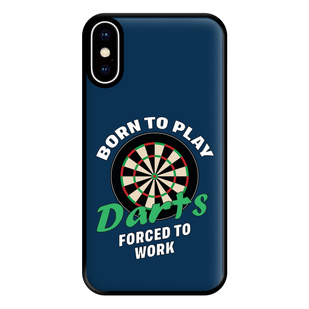 Born To Play Darts Phone Case for iPhone XS Max