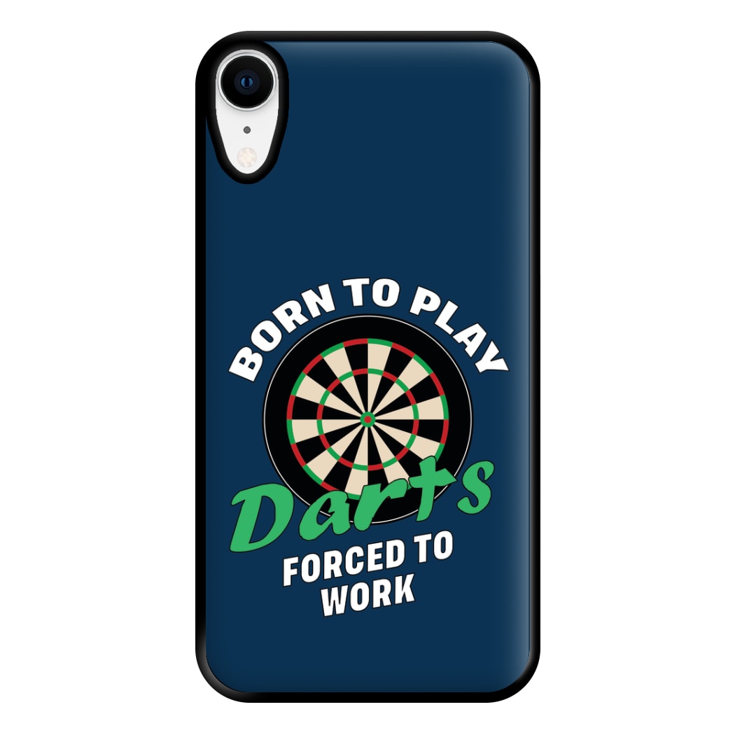 Born To Play Darts Phone Case for iPhone XR