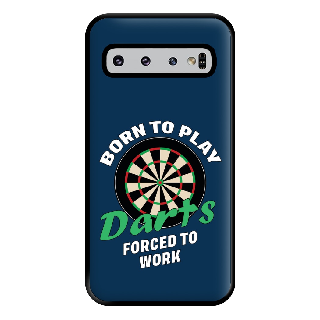 Born To Play Darts Phone Case for Galaxy S10 Plus