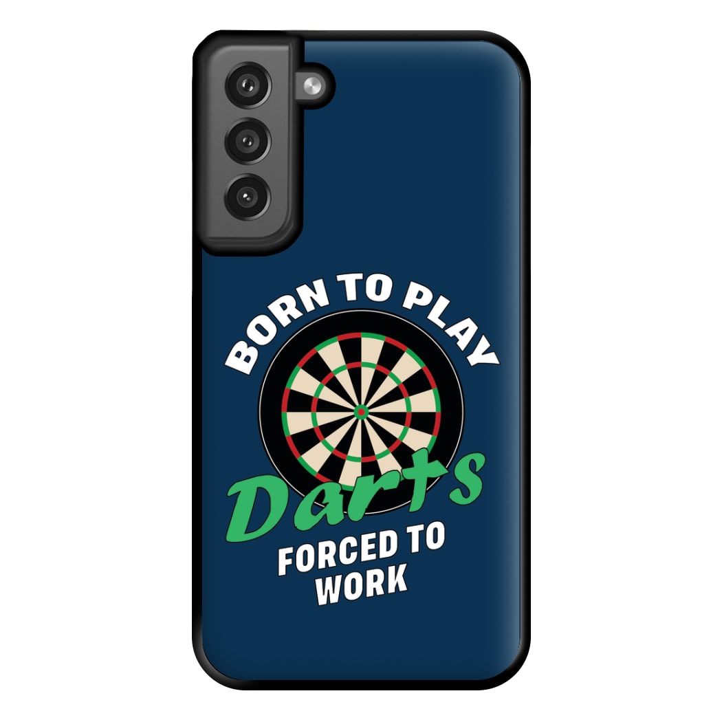 Born To Play Darts Phone Case for Galaxy S21FE