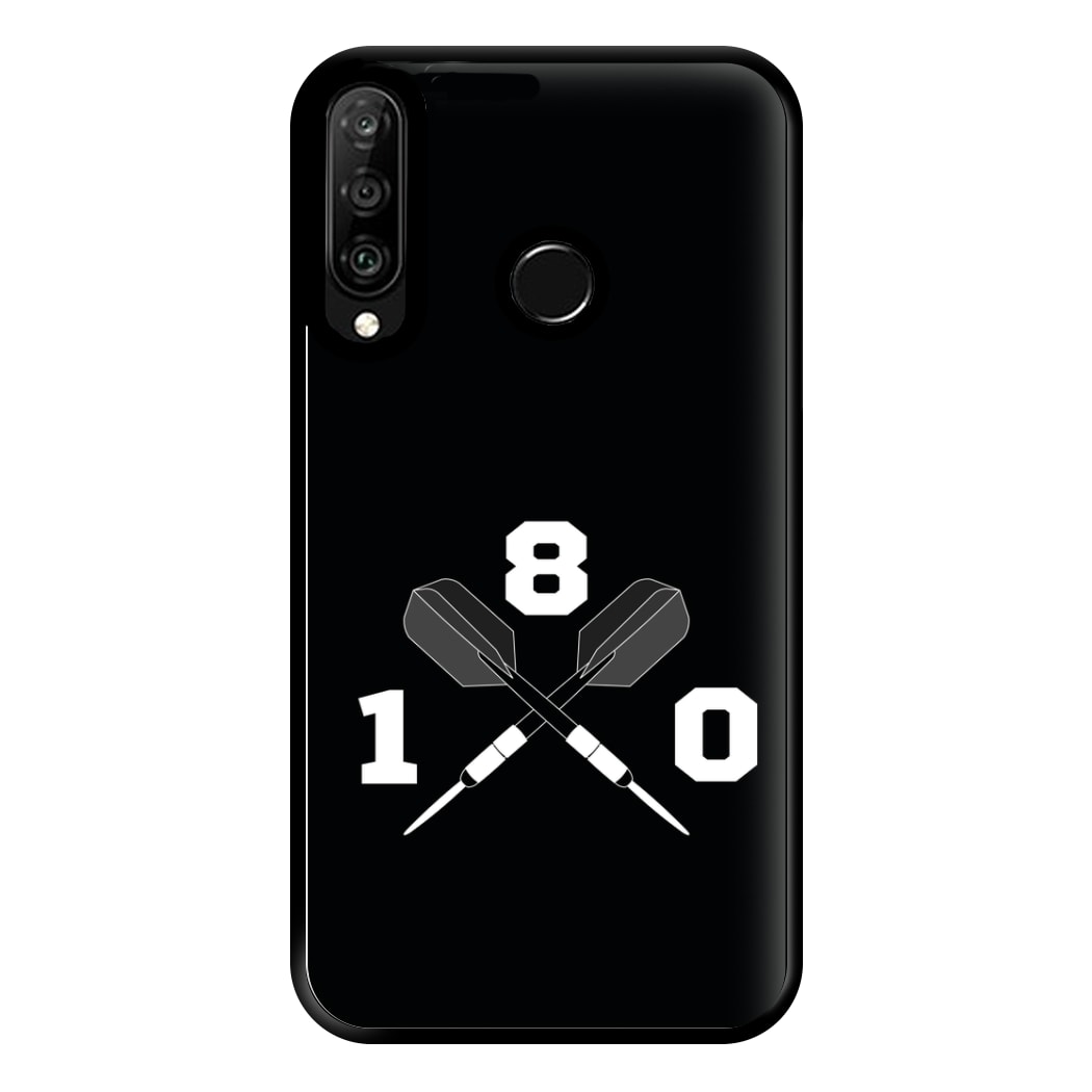 180 Black Phone Case for Huawei P30 Lite