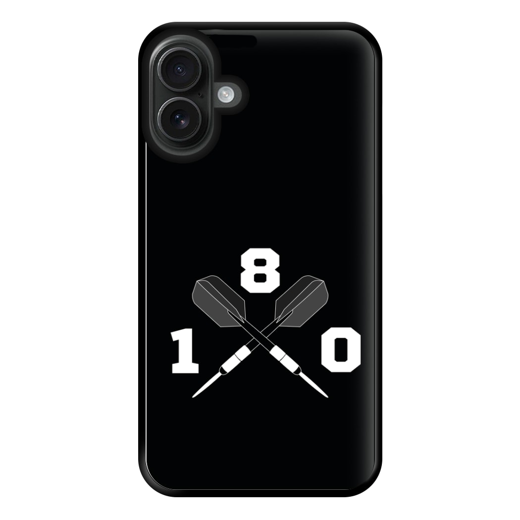 180 Black Phone Case for iPhone 16 Plus