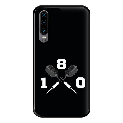 180 Black Phone Case for Huawei P30