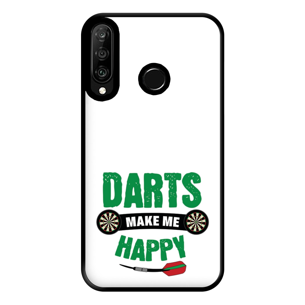 Darts Make Me Happy Phone Case for Huawei P30 Lite