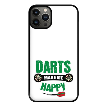 Darts Make Me Happy Phone Case for iPhone 13