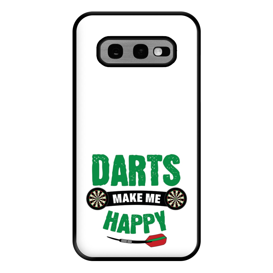 Darts Make Me Happy Phone Case for Galaxy S10e