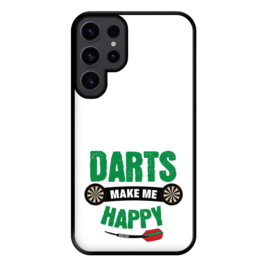 Darts Make Me Happy Phone Case for Galaxy S23 Ultra