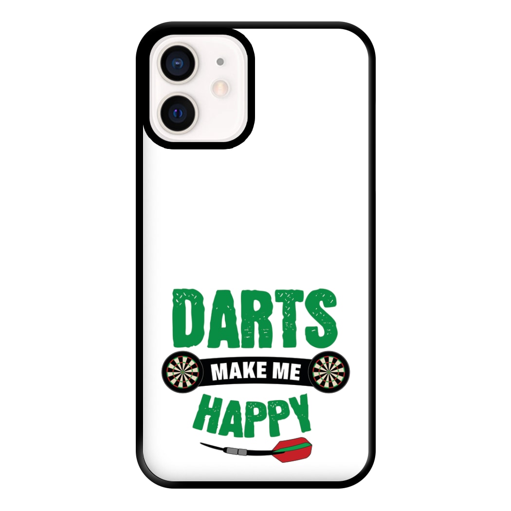 Darts Make Me Happy Phone Case for iPhone 13 Mini