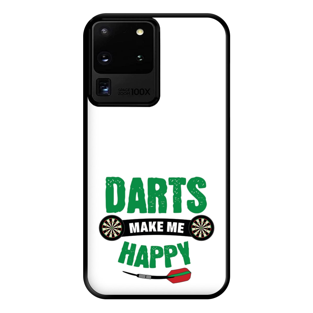 Darts Make Me Happy Phone Case for Galaxy S20 Ultra