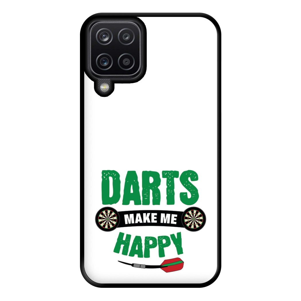 Darts Make Me Happy Phone Case for Galaxy A12