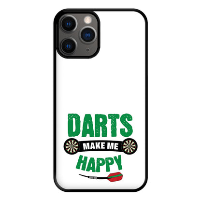 Darts Make Me Happy Phone Case for iPhone 12 Pro Max