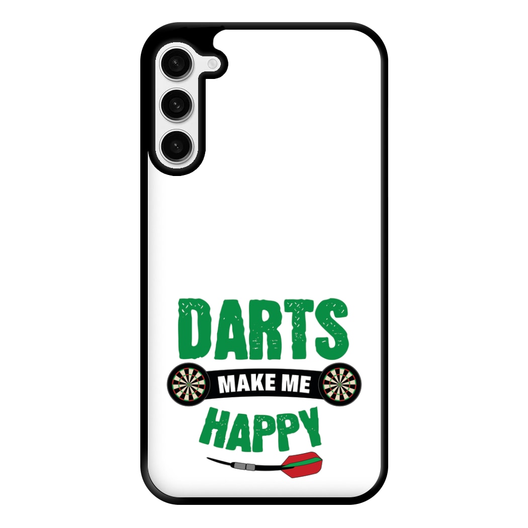 Darts Make Me Happy Phone Case for Galaxy S23 Plus