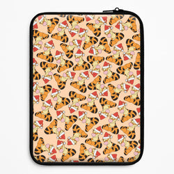 Tiger Pattern Christmas Laptop Sleeve