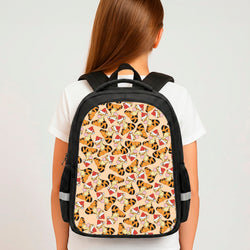 Tiger Pattern Christmas Backpack