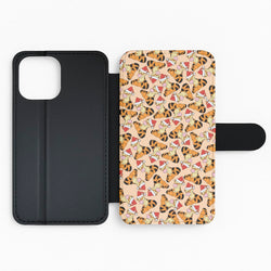 Tiger Pattern Christmas Flip / Wallet Phone Case