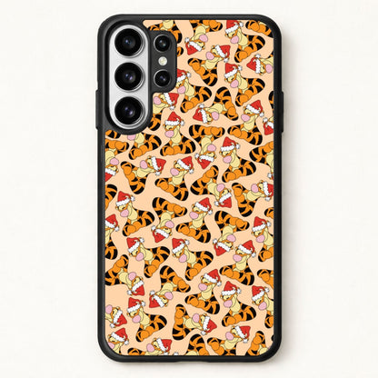 Tiger Pattern Christmas Phone Case for Galaxy S26 Ultra
