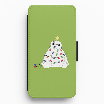 Baymax Christmas Flip / Wallet Phone Case