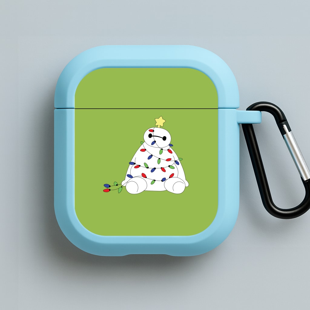 Baymax Christmas Blue AirPods Case
