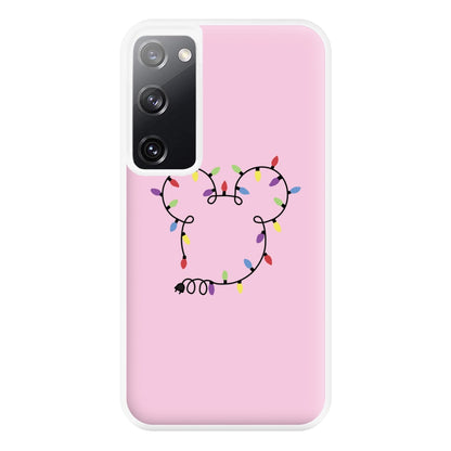 Mouse Christmas Lights Christmas Phone Case for Galaxy S20