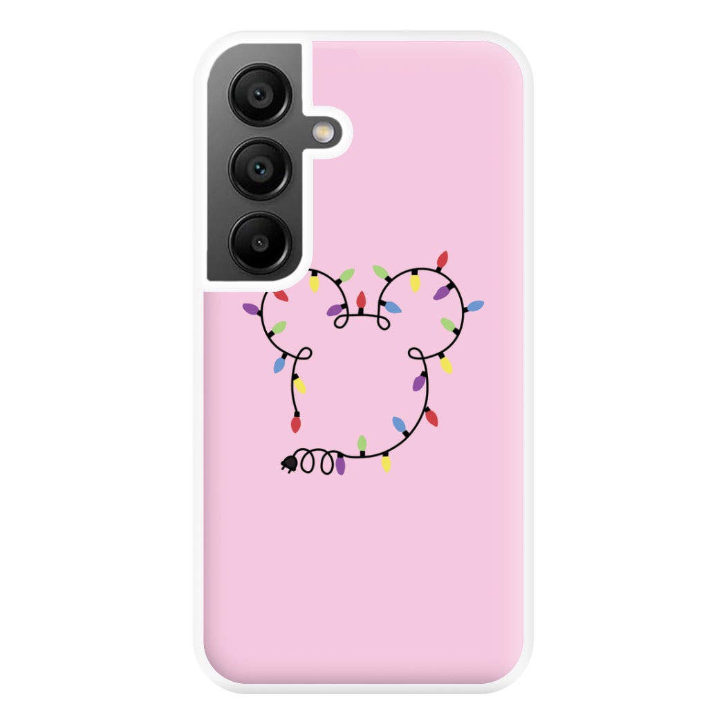 Mouse Christmas Lights Christmas Phone Case for Galaxy A55