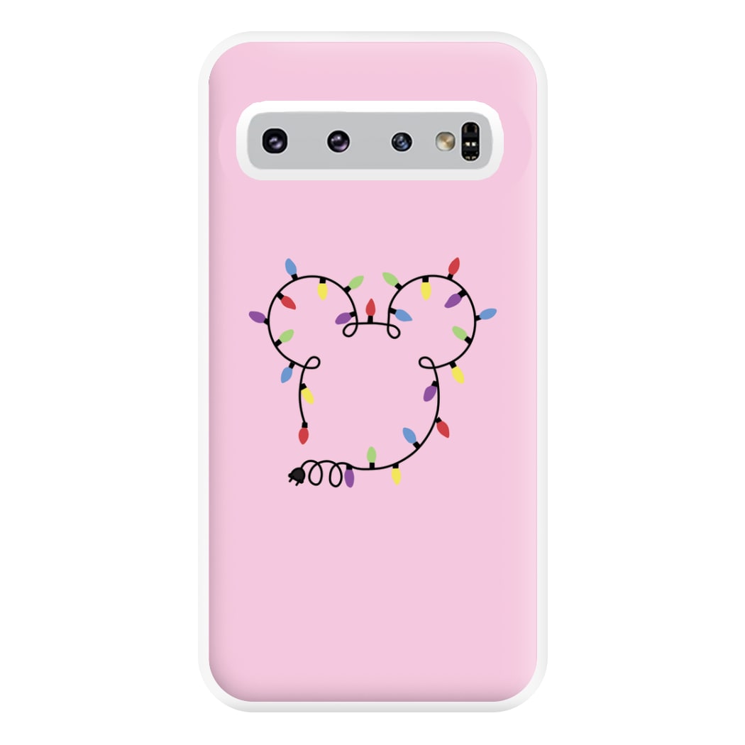 Mouse Christmas Lights Christmas Phone Case for Galaxy S10 Plus