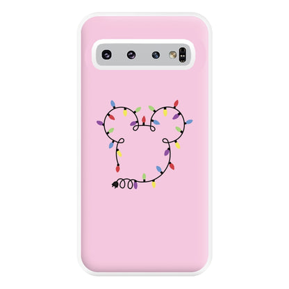 Mouse Christmas Lights Christmas Phone Case for Galaxy S10 Plus