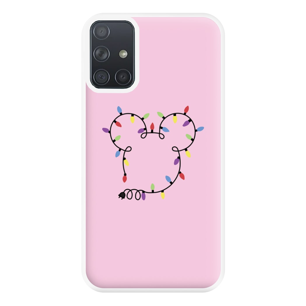 Mouse Christmas Lights Christmas Phone Case for Galaxy A71