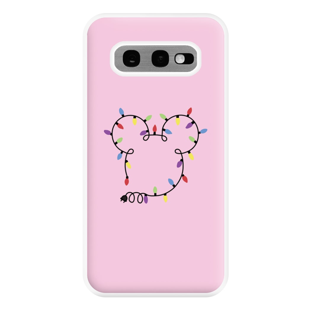 Mouse Christmas Lights Christmas Phone Case for Galaxy S10e