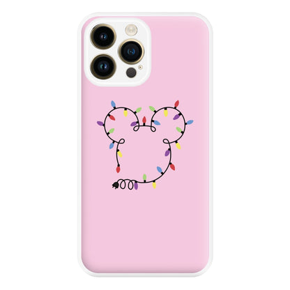 Mouse Christmas Lights Christmas Phone Case for iPhone 14 Pro Max