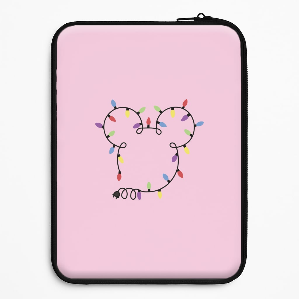 Mouse Christmas Lights Christmas Laptop Sleeve