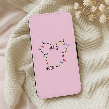 Mouse Christmas Lights Christmas Wallet Phone Case
