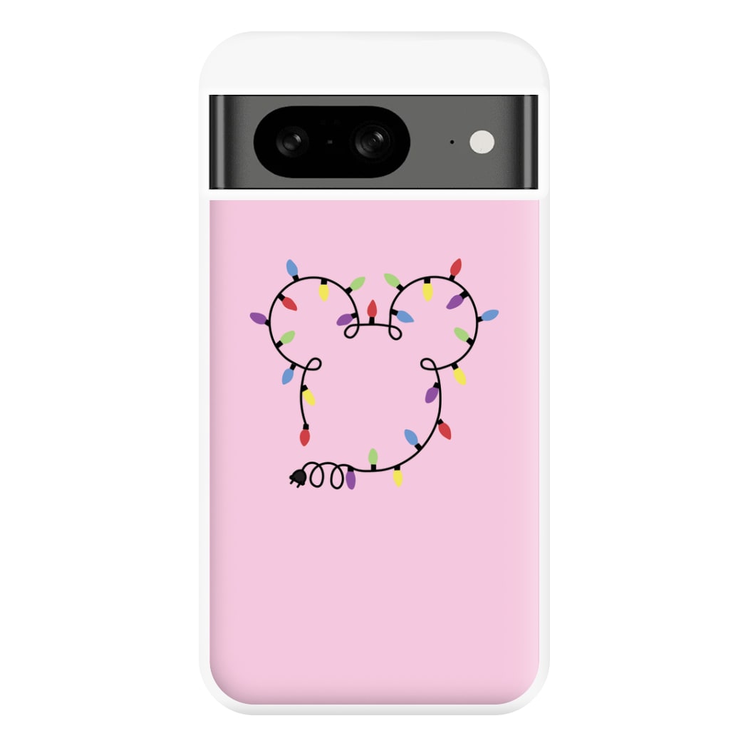 Mouse Christmas Lights Christmas Phone Case for Google Pixel 8