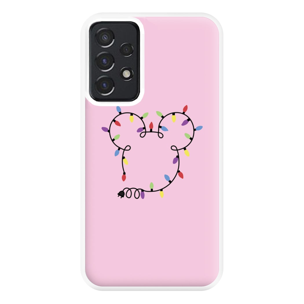 Mouse Christmas Lights Christmas Phone Case for Galaxy A52 / A52s