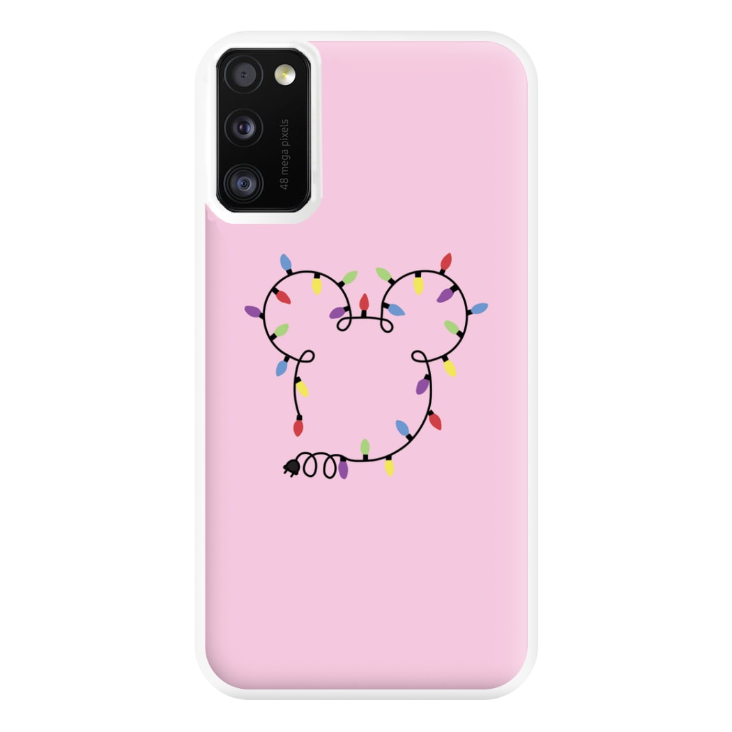 Mouse Christmas Lights Christmas Phone Case for Galaxy A41