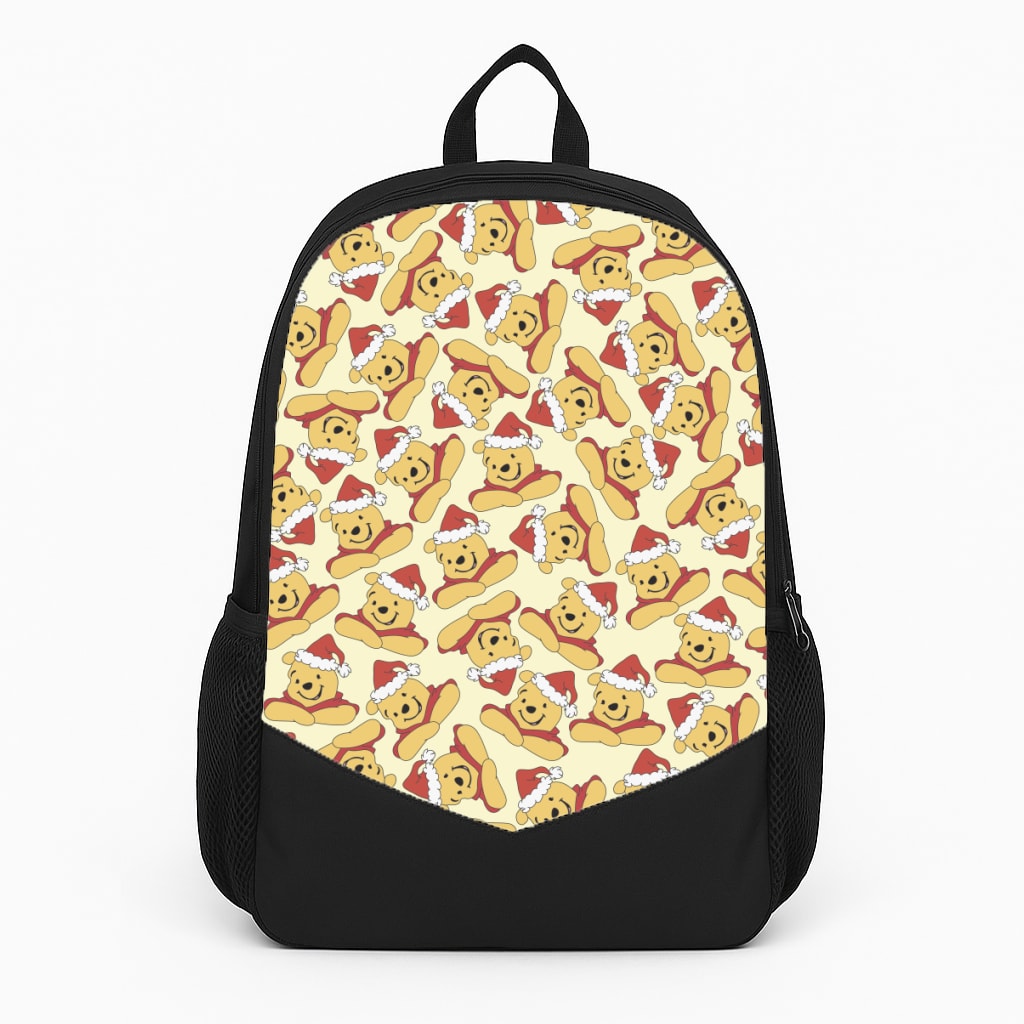 Winnie Pattern Christmas Backpack