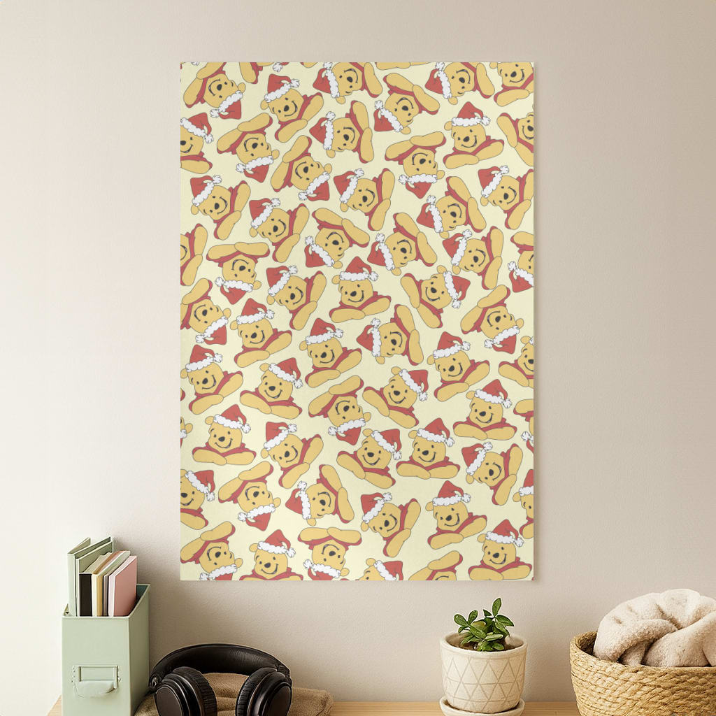 Winnie Pattern Christmas Poster