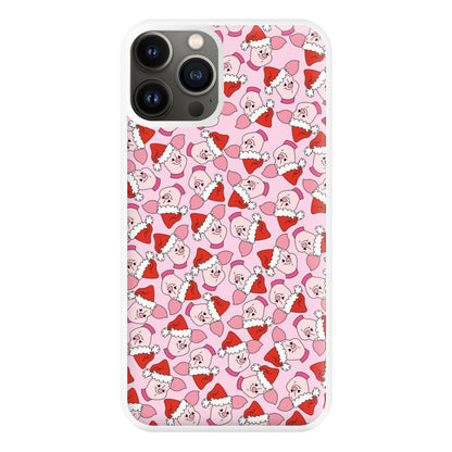 Pig Pattern Christmas Phone Case for iPhone 13 Pro Max