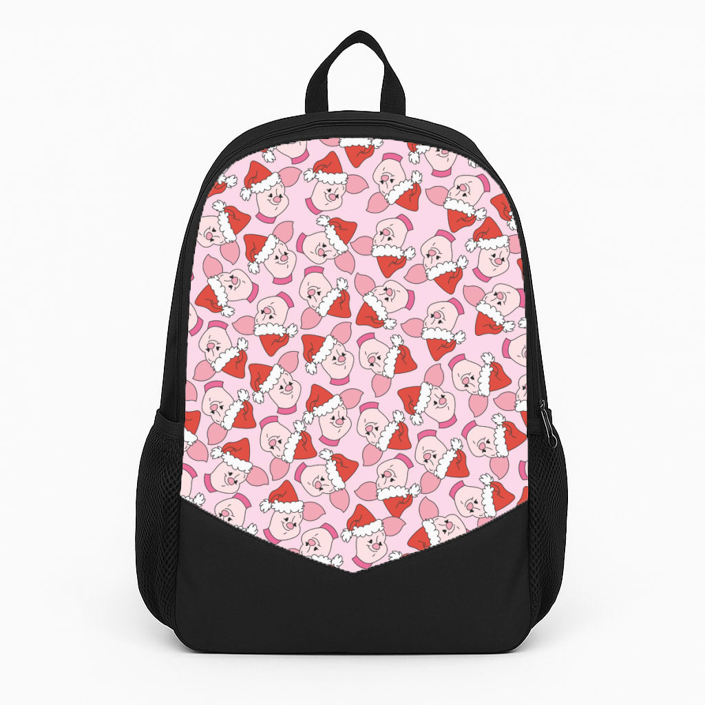 Pig Pattern Christmas Backpack