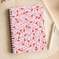Pig Pattern Christmas Notepad