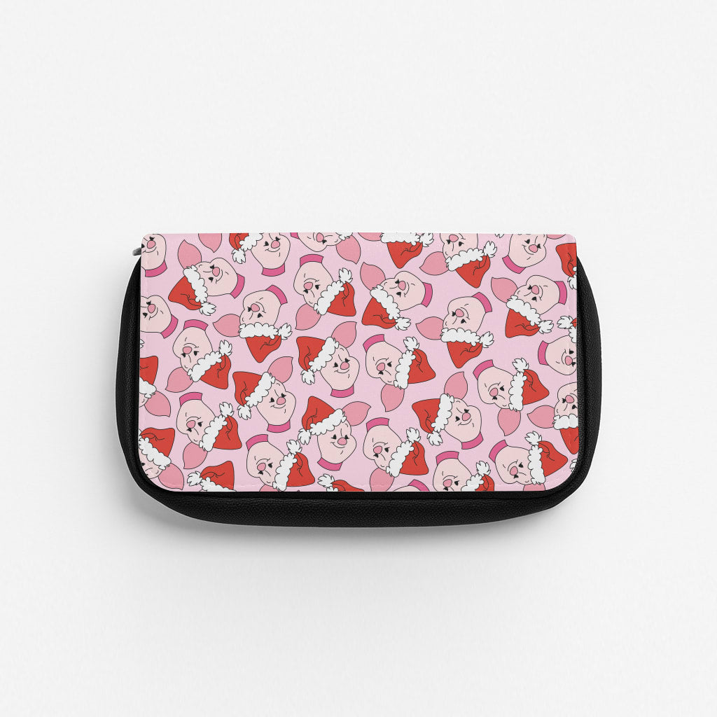 Pig Pattern Christmas Pencil Case