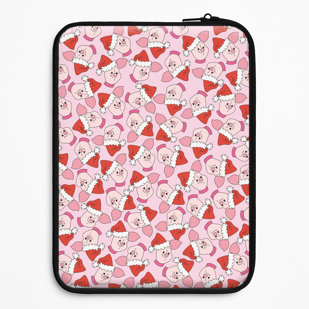 Pig Pattern Christmas Laptop Sleeve