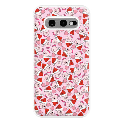 Pig Pattern Christmas Phone Case for Galaxy S10e